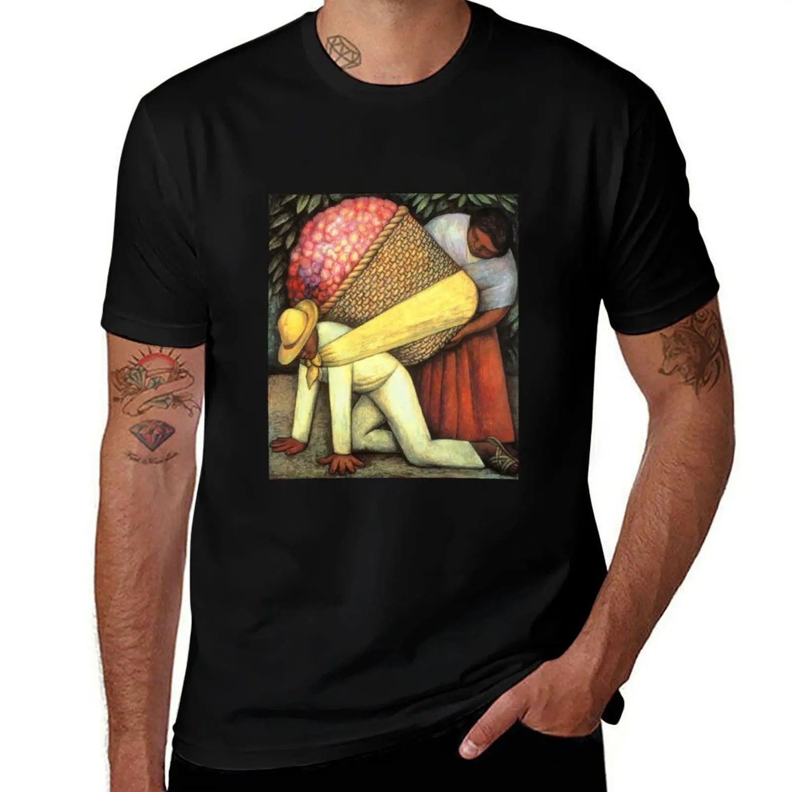 

Diego Rivera The Flower Carrier 1935 T-Shirt t shirts for man cotton soft man t shirt luxury T-Shirt
