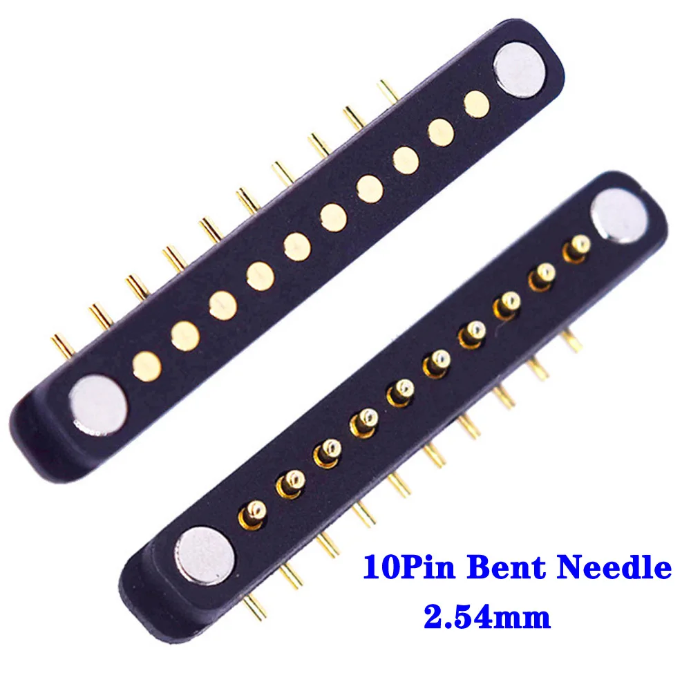 Magnetic Pogo Pin Connector 2 3 4 5 6 7 8 9 10P Pogopin Male Female 2.54  4.0 2.8 Spring Loaded DC Magnet Connector Power Socket