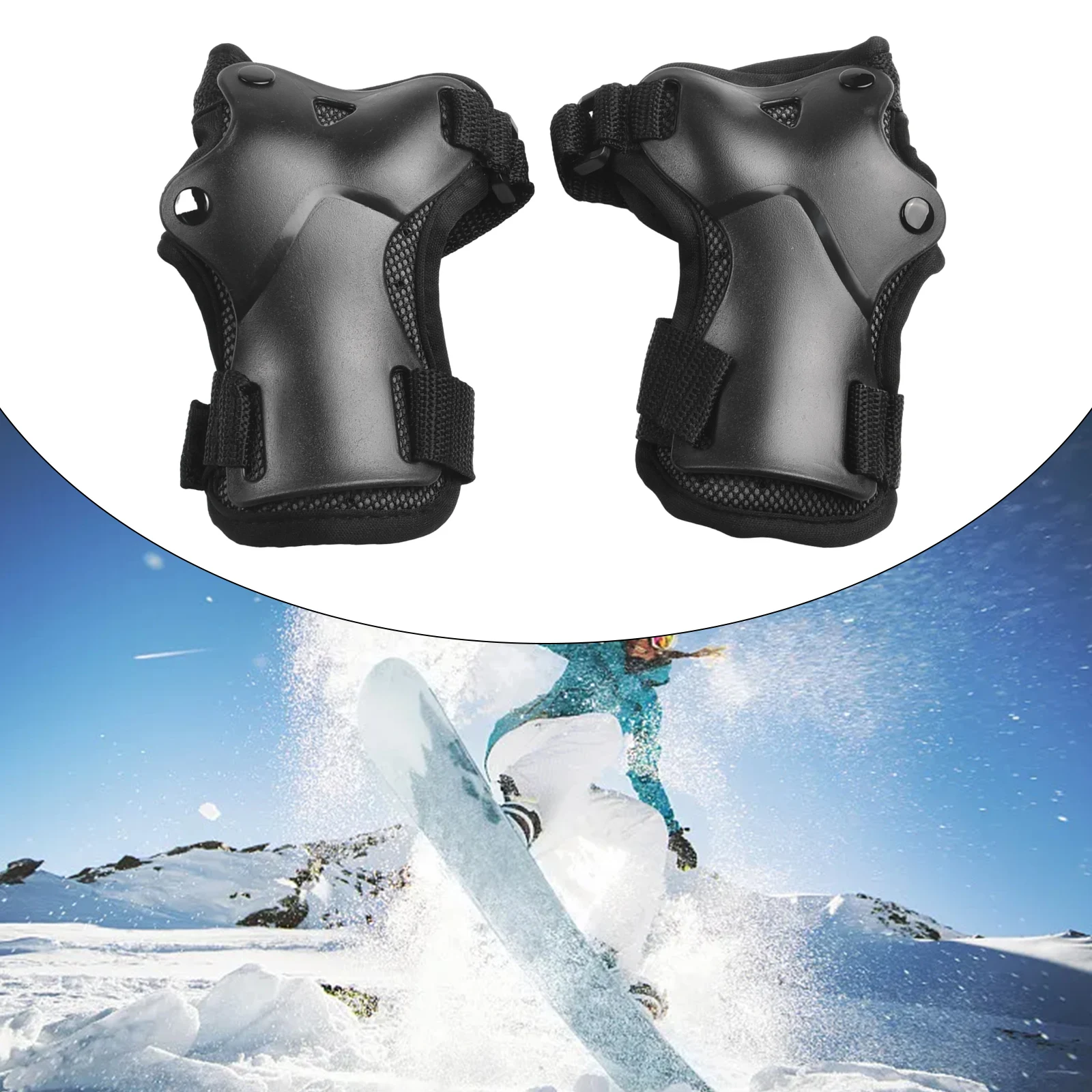 

Roller Skating Wrist Support Skiing Wrist Guard Skating Skiing Hand Palm Pads Wear-resistant Sportswear Plastic And Nylon