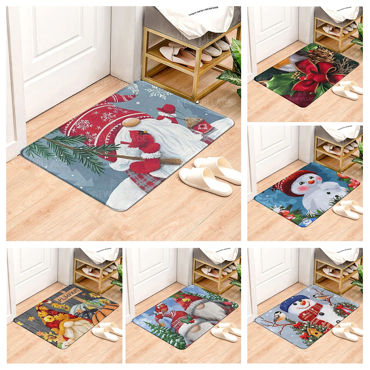 House entrance carpet Home Natural and Animal Styles doormat Room Bath mat Foot mat bath non-slip Kitchen water absorption mat