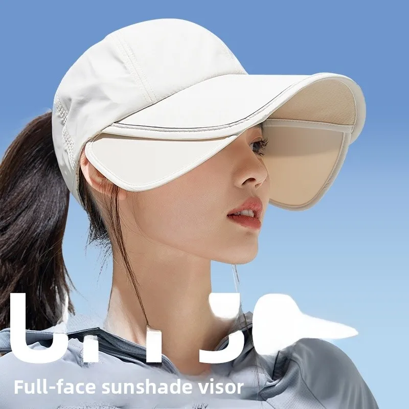 

Summer Women's Wide Brim Outdoor Sports Hat UV Protection Sunshade Cap Fashionable Travel Hat Youth And Middle-aged Suitable