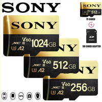 Original SONY Memory Card 1TB 64GB 128GB Class10 512GB 100MB/s UHS-I Flash Micro SD Card C10 Ultra A1 Micro SD HC/SDXC
