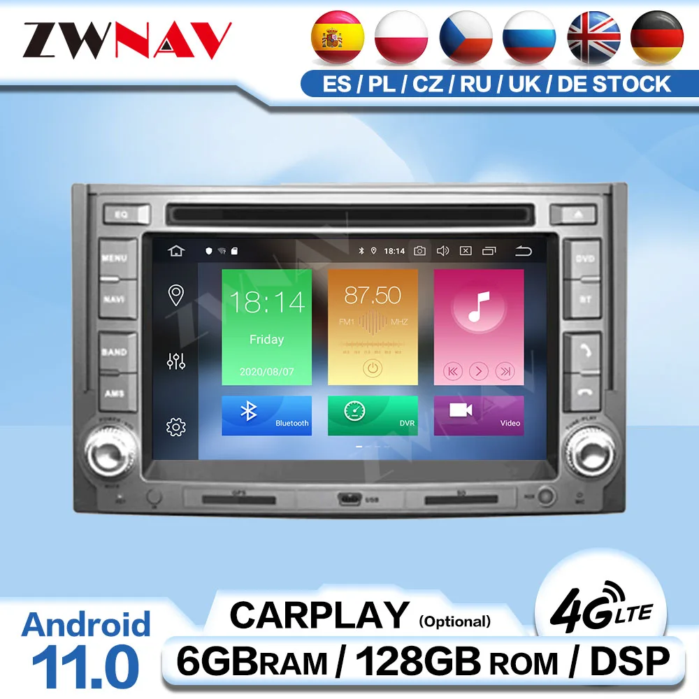 

Автомагнитола 2 Din для Hyundai H1 Grand Royale I800 2007 2008 2009 2010 2011 + Android, мультимедийный автомобильный экран Carplay