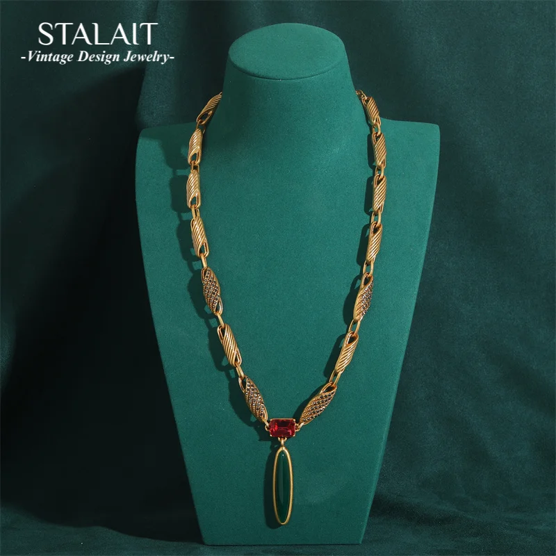 

Ретро Винтаж Изумрудный Конский Глаз Эмаль Капельное Масло Лист Ивы Длинные Подвески Ожерелья для Женщин Антикварные Ювелирные Изделия Аксессуары Новый