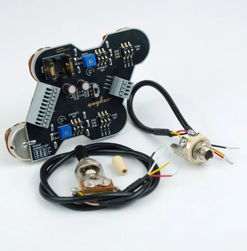 Guyker soldering free circuit assembly module, specifically designed for LP electric guitars