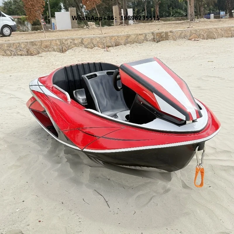Custom High Quality Ocean Water Sports 2 Person Mini Jet Boat Gas Jet Ski Propulsion Powered Boat
