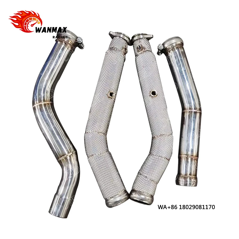 

Turbo Stainless Steel 304 Downpipe for GLE63 W166 M157 5.5L V8 Biturbo Performance Exhaust Front Pipe Upade