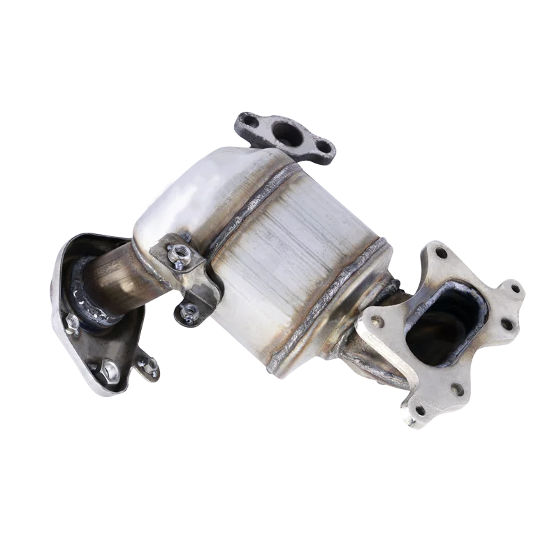 

Hot Sale Engine Parts Exhaust Rear Catalytic Converter For Honda City Fit 2015-2018