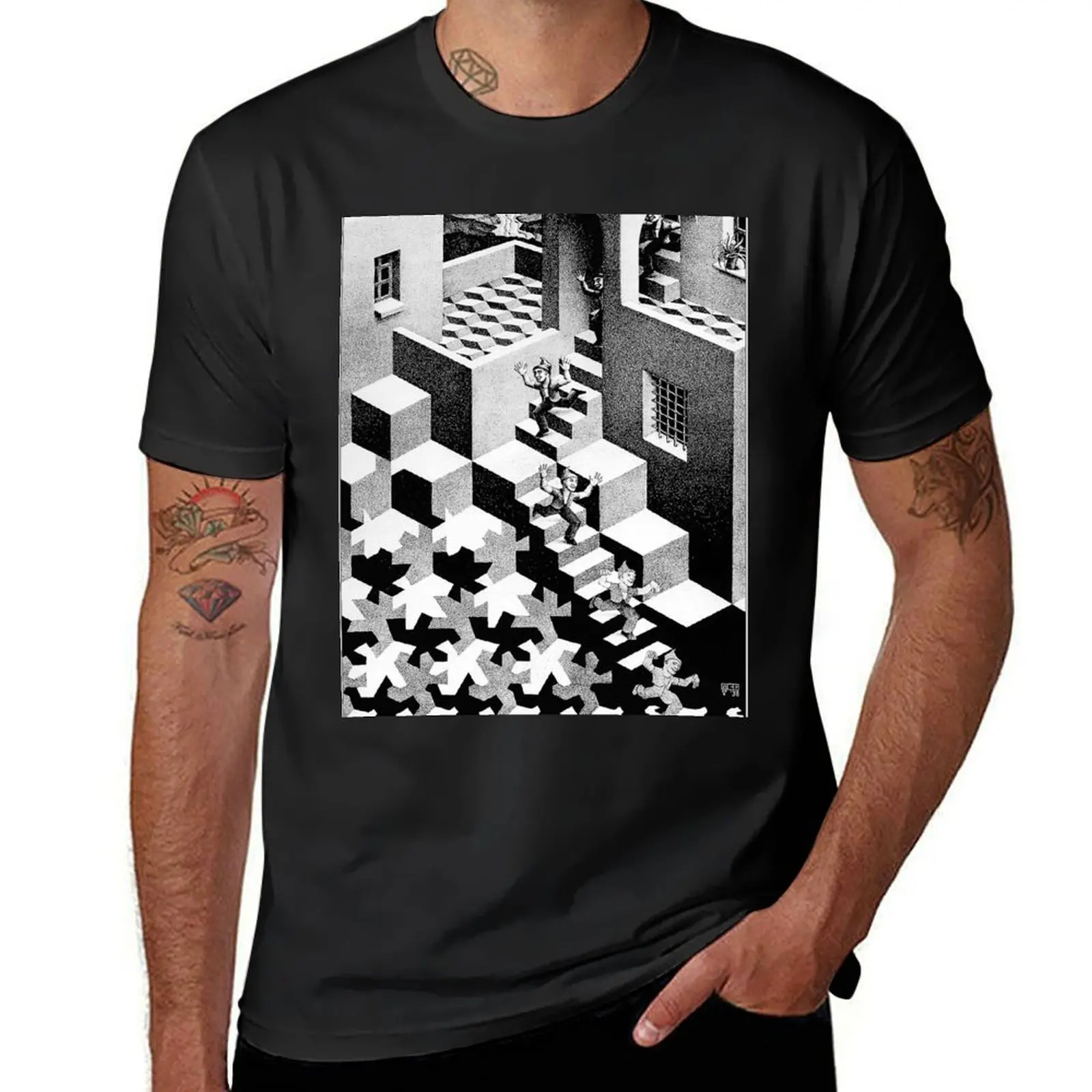 

M.C. Escher T-Shirt aesthetic clothes plus sizes mens funny t shirts