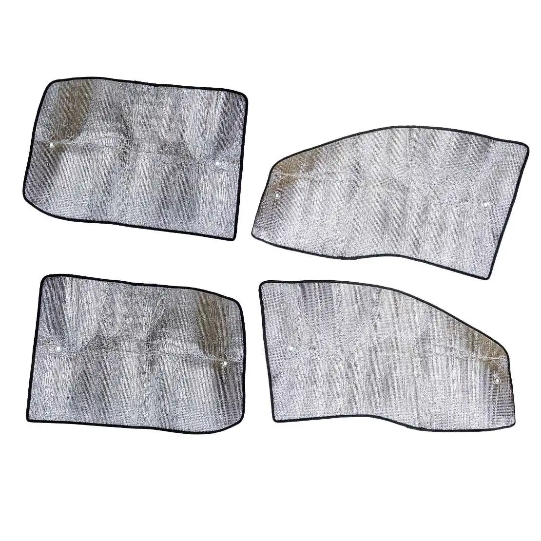 

4pcs Side Window Sunshade Sun Shield UV Block Silver Aluminum Foil Fit For Ford F250 Super Duty Crew Cab 1999-2007