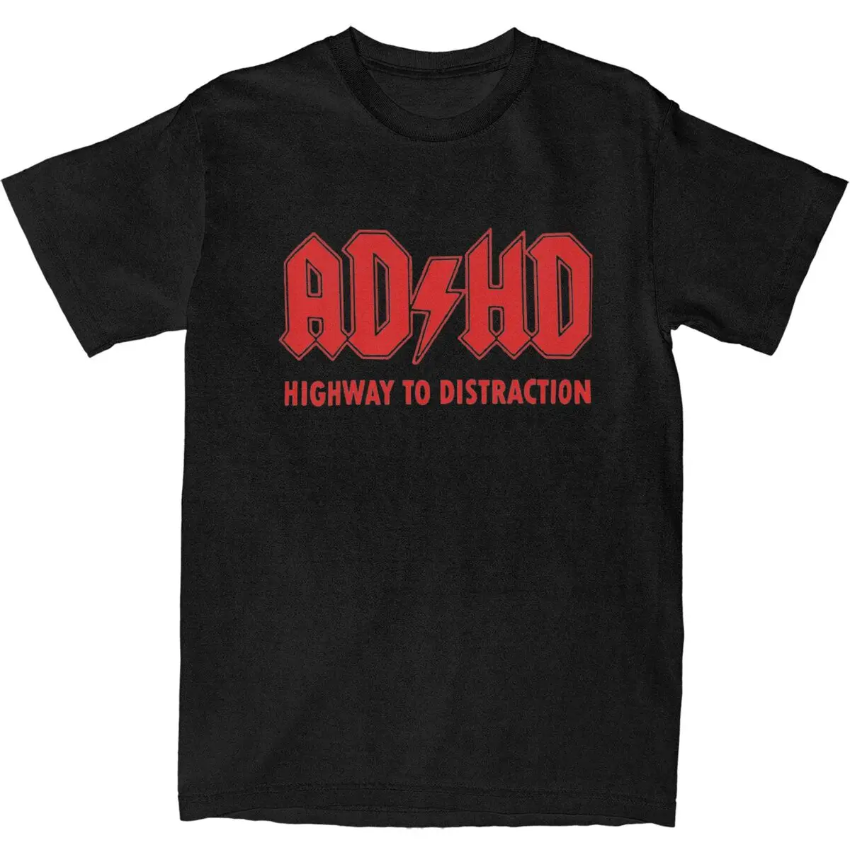 ADHD Joke Apparel Shirts Men Women Fashion Cotton Graphic Printing Clothes