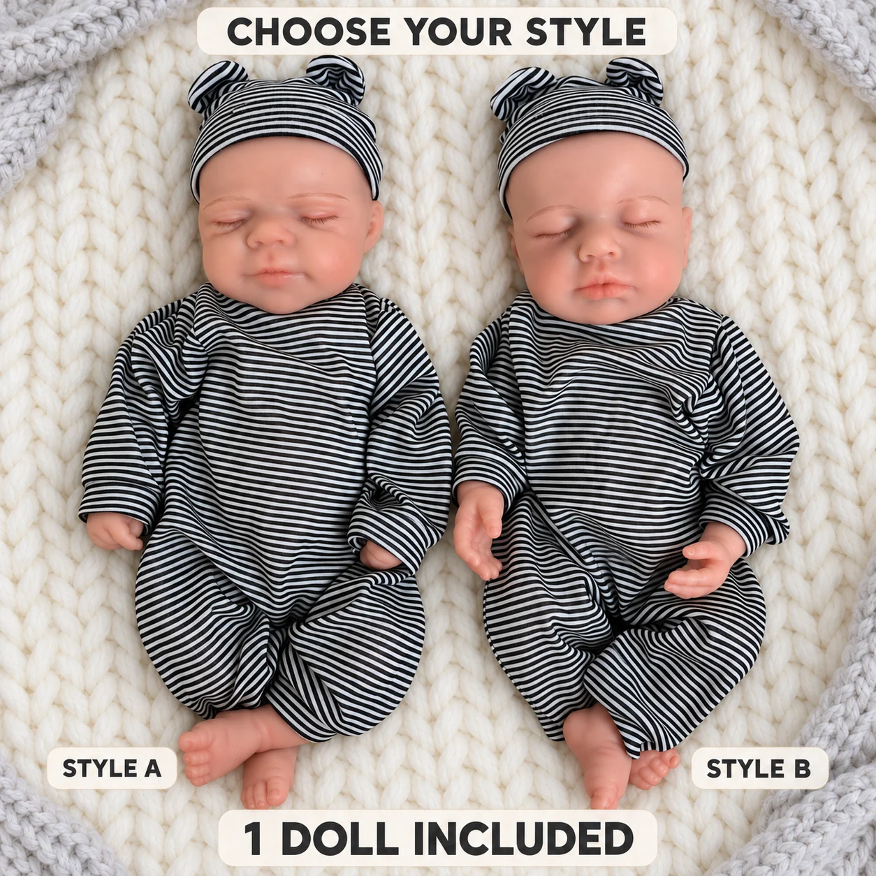Poupée bébé reborn en silicone - Reborn Baby Doll Silicone Realistic avis et prix