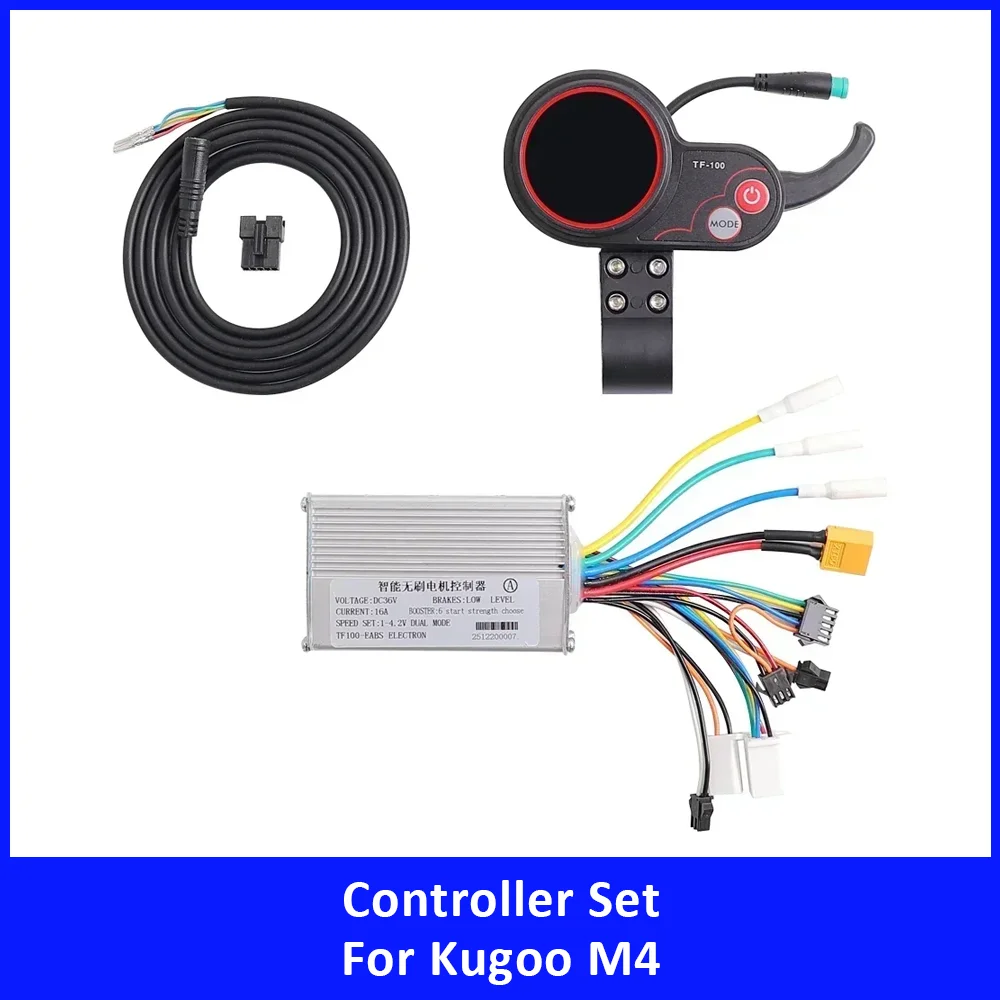 dc48v-20a-25aブラシレスモーター用正弦波ユニバーサルコントローラー-kugoo-m4電動スクーター用-6ピン-tf-100-lcdディスプレイ-スロットルキット