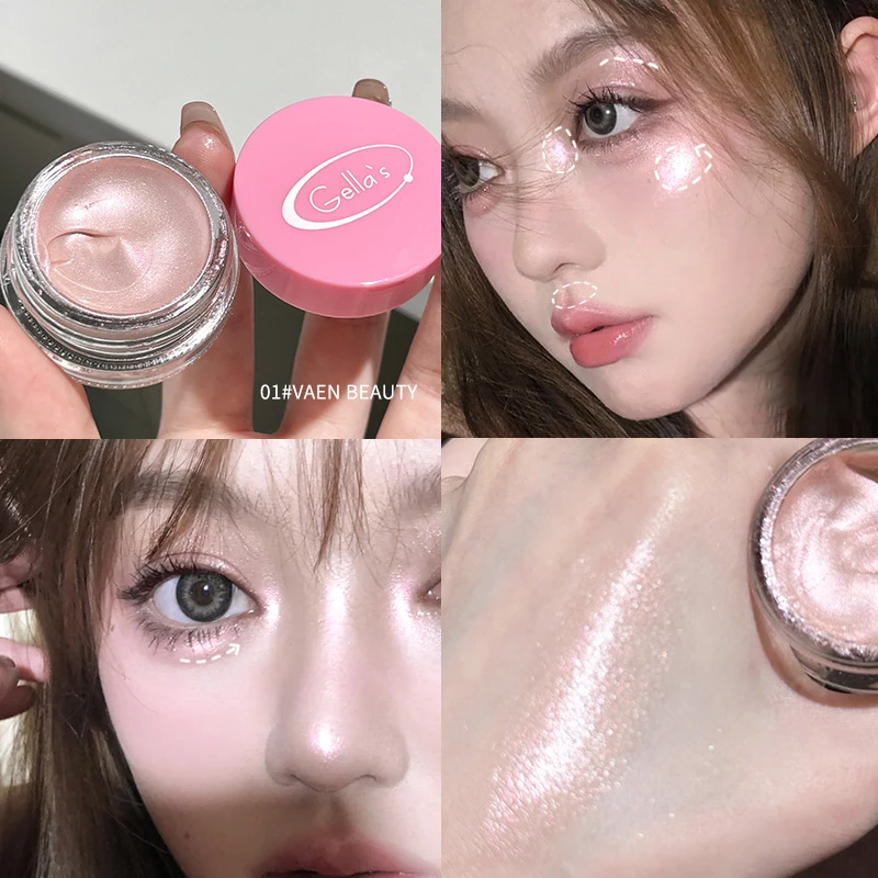 Pearl Glitter Mashed Potatoes Eye Shadow Gel Cream Liquid Highlighter Face Body Diamond Brighten Shimmer Natural Contour Makeup