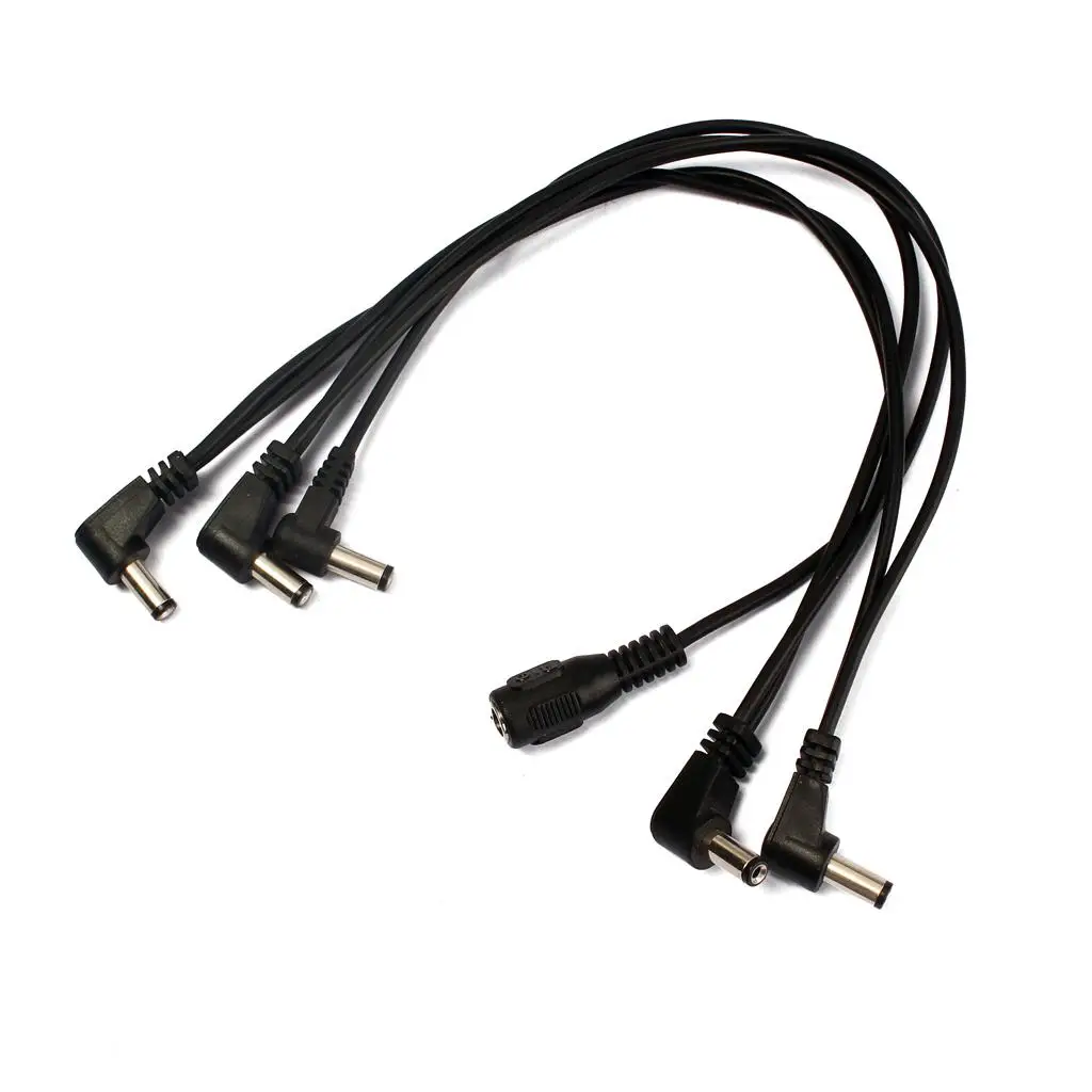 Five Ways Effects Pedal Cable Electric Guitar Daisy Chain Splitter Power Supply for Guitar Accessory and Replacement