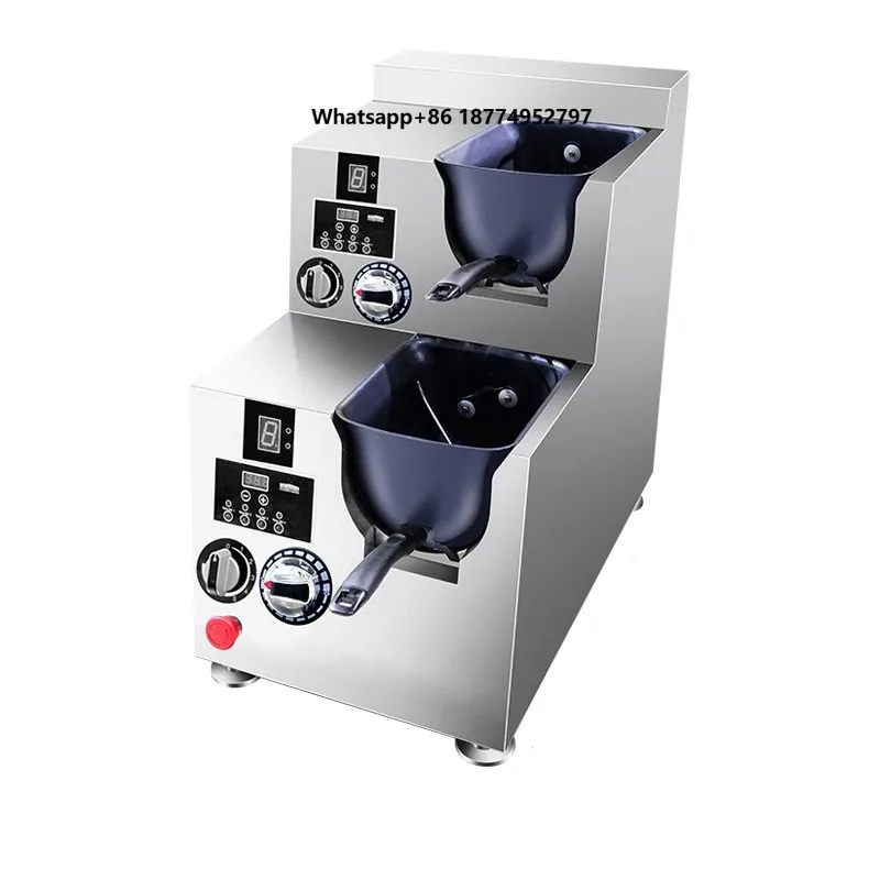 Commercial Kitchen Stainless Steel Automatic Cooking Machine for Fried Noodles Stir-Fry Rice Pasta U-Shaped Auto Stirring 4kg