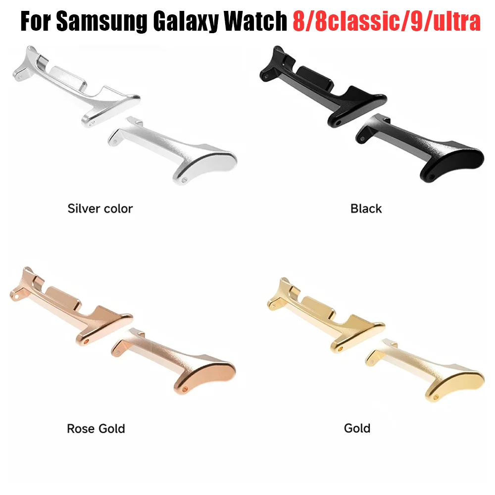 Stainless Steel Connector for Samsung Galaxy Watch 8 9 40mm 44mm/8Classic 46mm/Ultra 2 7 2025 47mm Watchband Adapter Accessories