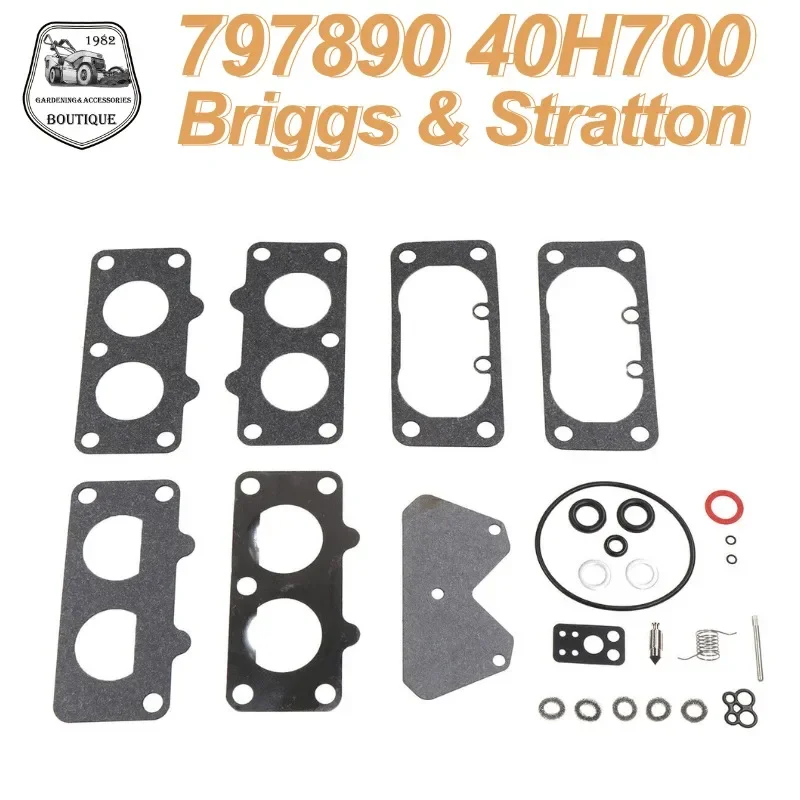 

Carburetor Overhaul Gaskets Kit for Briggs & Stratton 797890 40H700 446700 Engine