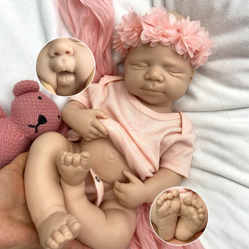 

20Inch Silicone Reborn Baby Boy & Girl Pascale Full Solid Silicone High-Quality Lifelike Art Doll for Adult Doll Collectors