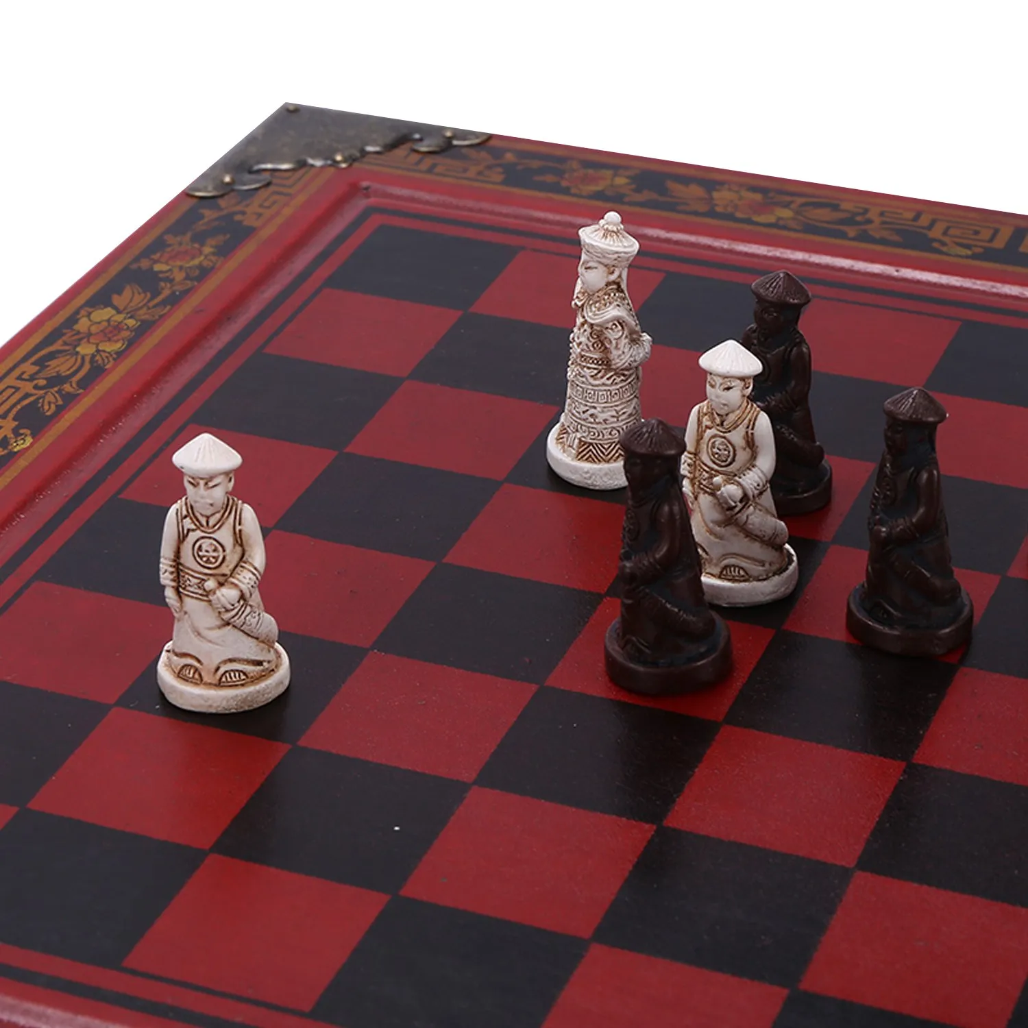 Reliable! 32Pcs/Set Wooden Table Chess Chinese Chess Games Resin Vintage Collectibles Gift Chessman Christmas Birthday Premium G