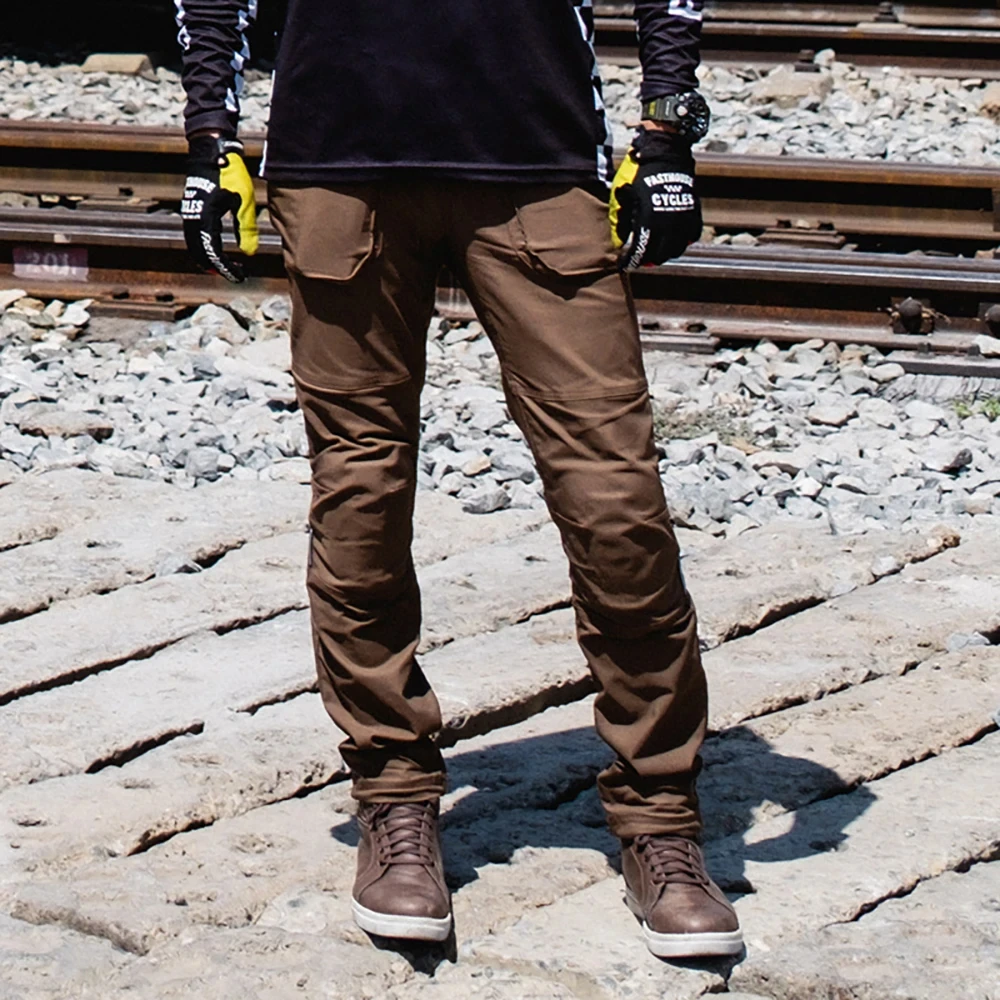 

DUHAN Summer Men Breathable Motorcycle Pants Anti Drop Moto Motocross Cycling Pants Comfort Reflective Motorbike Pants