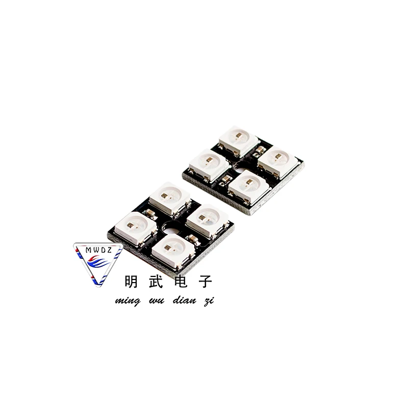 Papan pengembangan modul lentera 4-bit Driver penuh warna LED RGB WS2812B-4-bit