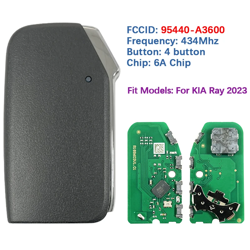 CN051249 Aftermarket Smart Key 4 Buttons 434MHz 6A Chip FCC 95440-A3600 MBEC5FOB2207 Remote Control For Kia Ray 2023