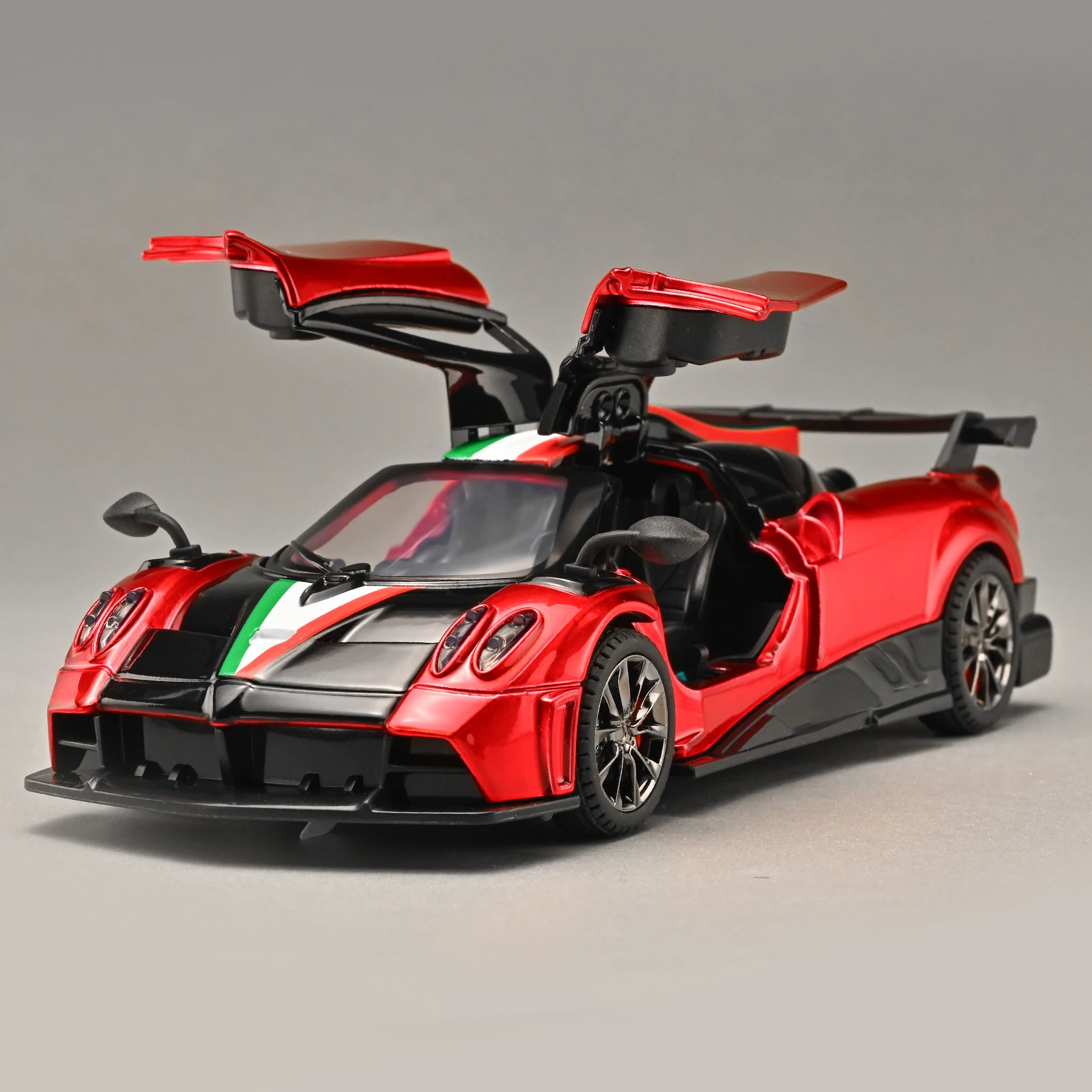 

Модель суперкара Pagani из литого под давлением сплава 1:32, имитация звука и света, детская игрушечная машинка, подарок на день рождения для мальчика