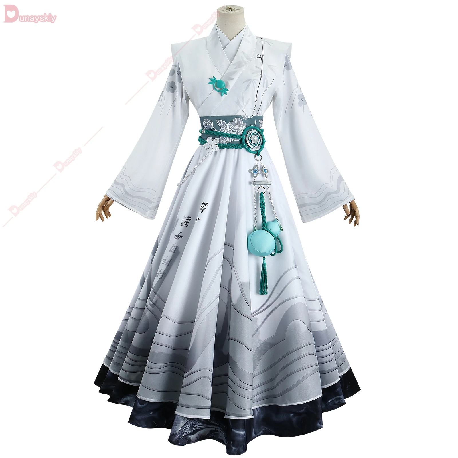 Antiqua rische Cosplay Anime Qi Shiyi Cosplay Kostüm chinesischen Stil Uniform Röcke Perücke Set Halloween Party Outfit für Frau Requisite