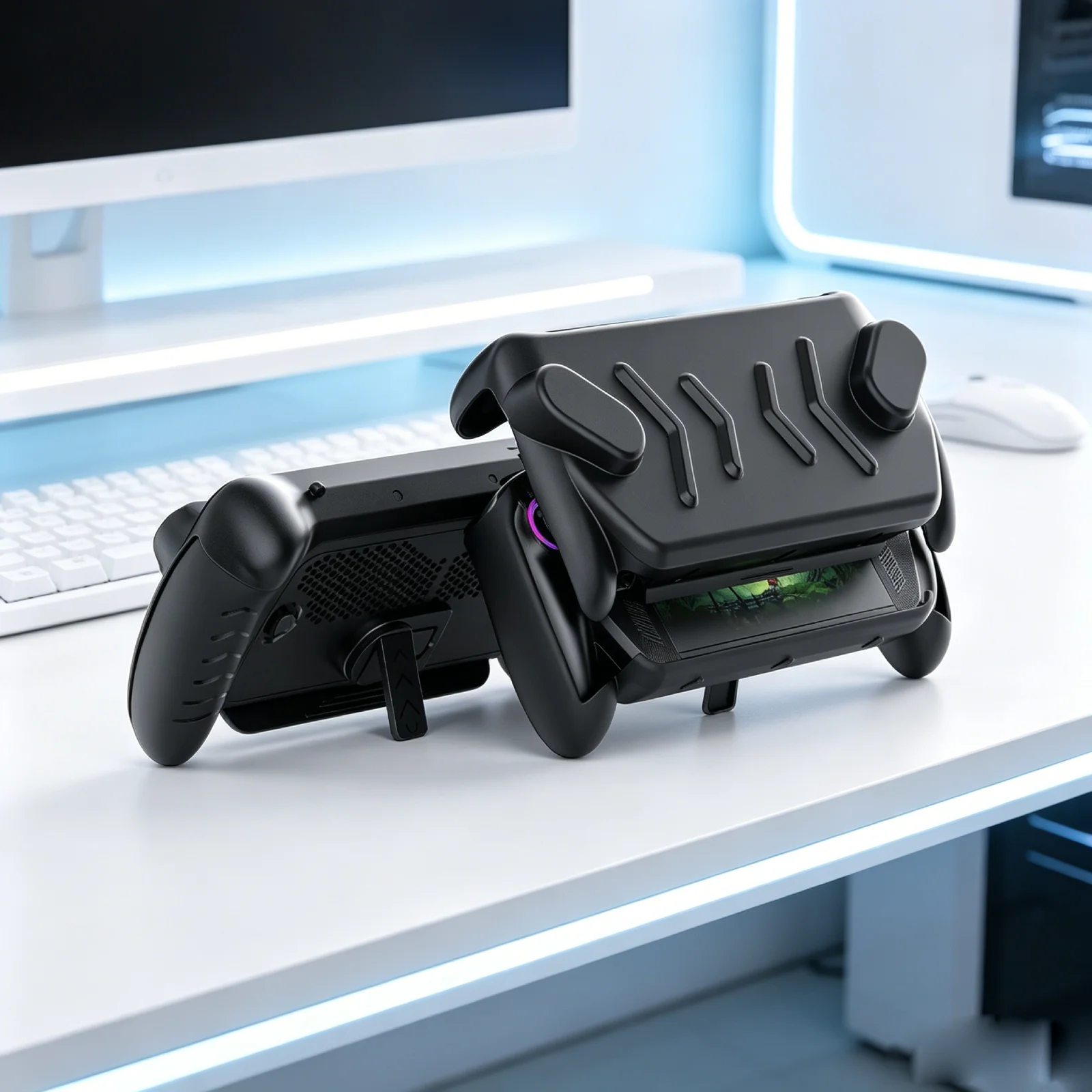 For ROG Ally & Xbox Handheld Full-Protection TPU Case with Desktop Stand Bottom Shell Integrated Stand Game accessories