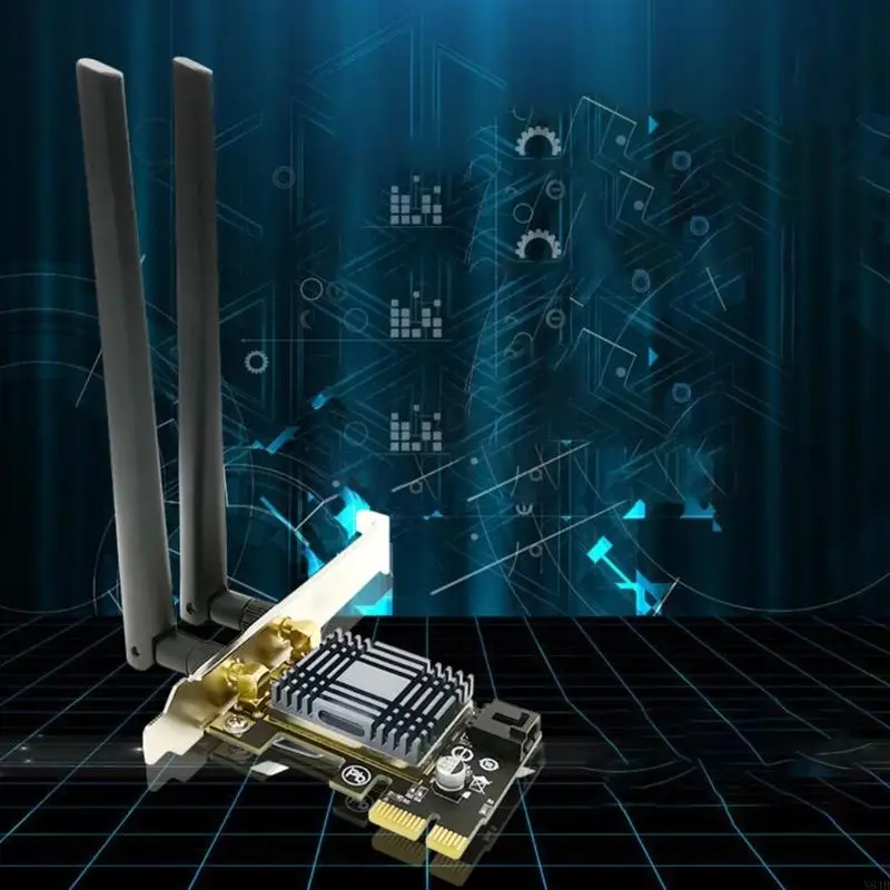 N84B N1202 AR5B22デスクトップワイヤレスカード用デュアルバンドネットワークカードPCIE BT4.0+アンテナ