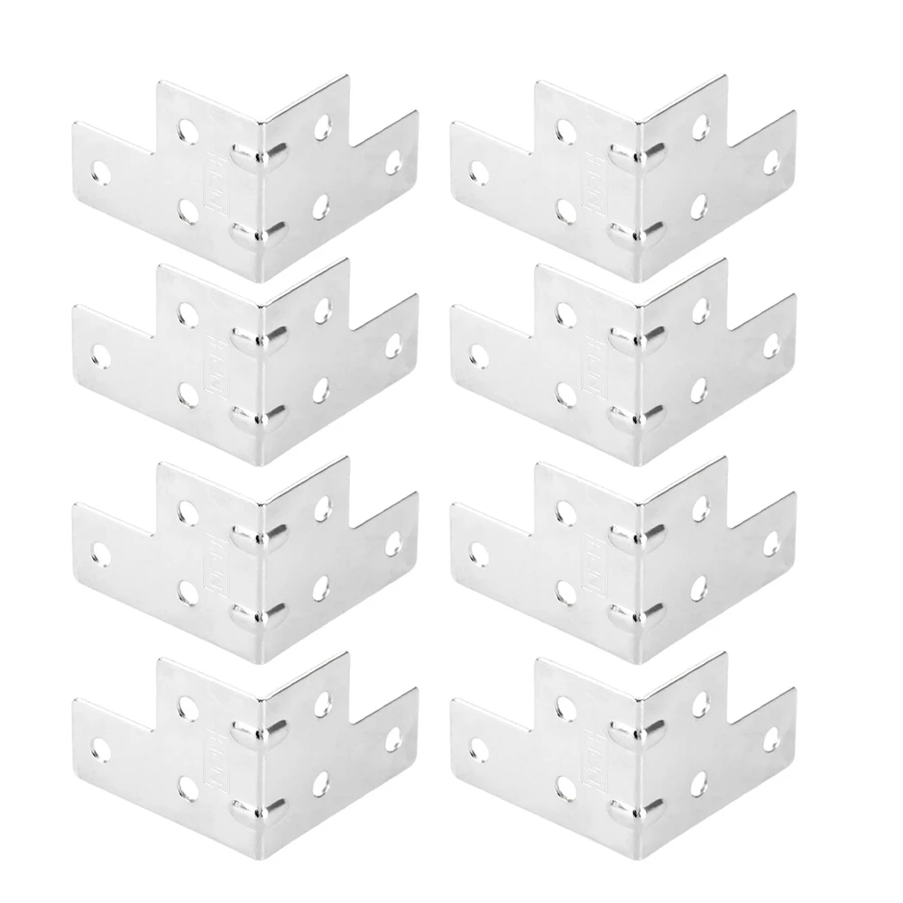8pcs/Set Flight Case Corner Yard Right Angle Support Bracket Box Edge Protection Cover Hardware Home Improvement Accessories