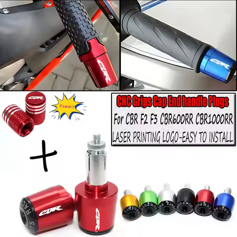 For Honda CBR 600 F2 F3 F4 F4i CB599 CBR600RR CBR1000RR Motorcycle grips ends Handle Bar Cap End Plugs Handlebar Grips