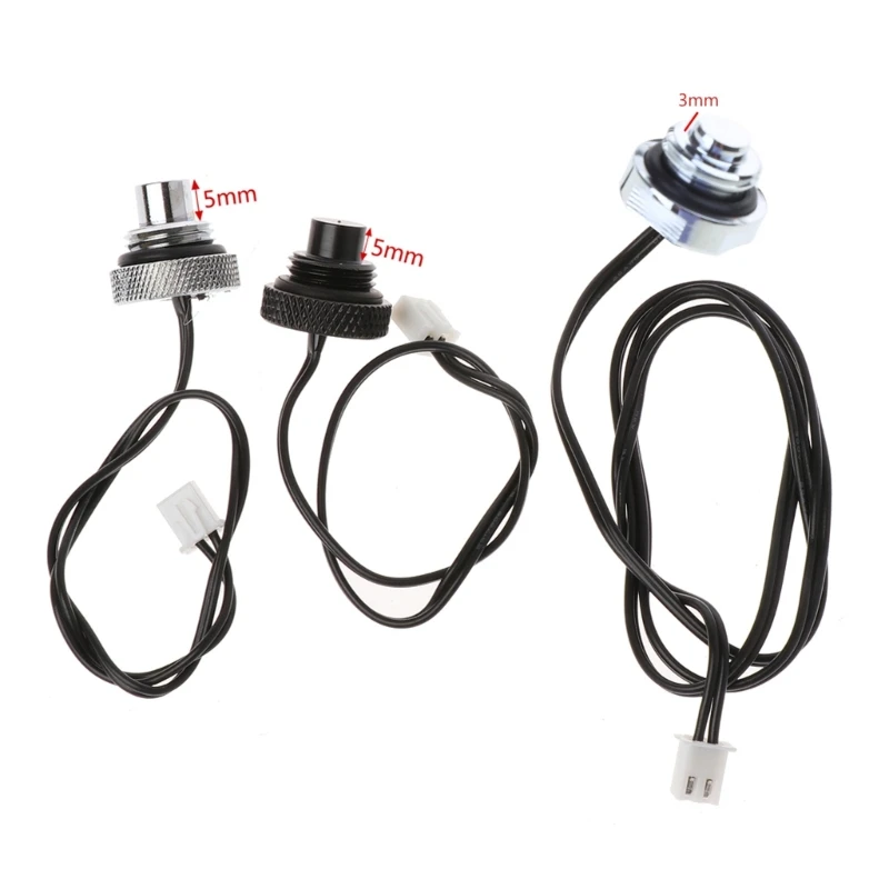 F3KE G1/4 Waterkoeling Plug RLECS G1/4 inch Duurzame Temperatuursensor Water Stop Afdichting Pluggen met 2-Pin voor