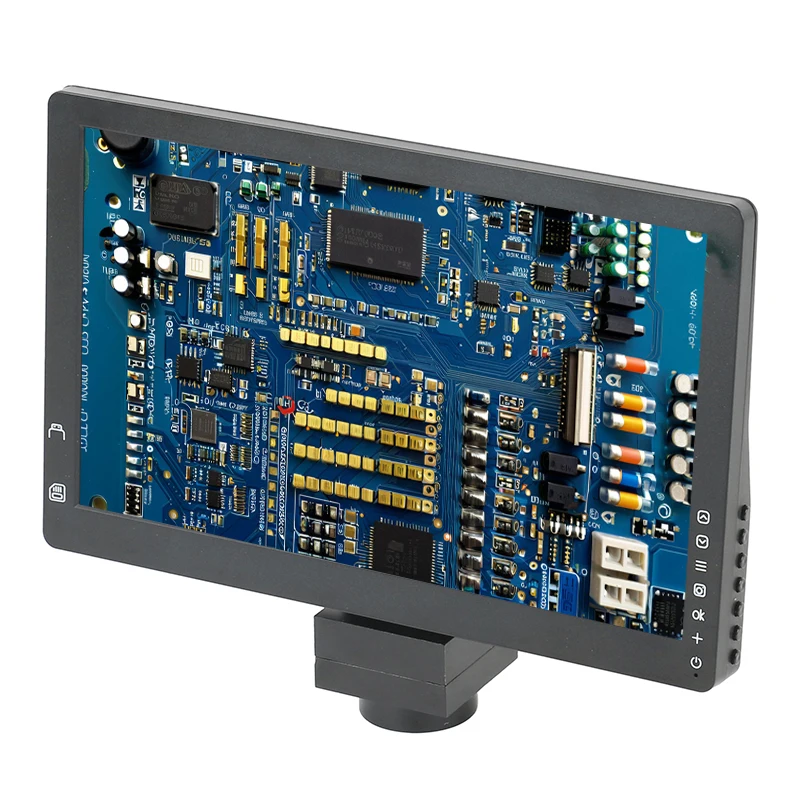 Monitor Digital con pantalla LCD de 12MP y 9 pulgadas, sistema de integración, cámara electrónica de microscopia de TV para laboratorio, educación, investigación científica