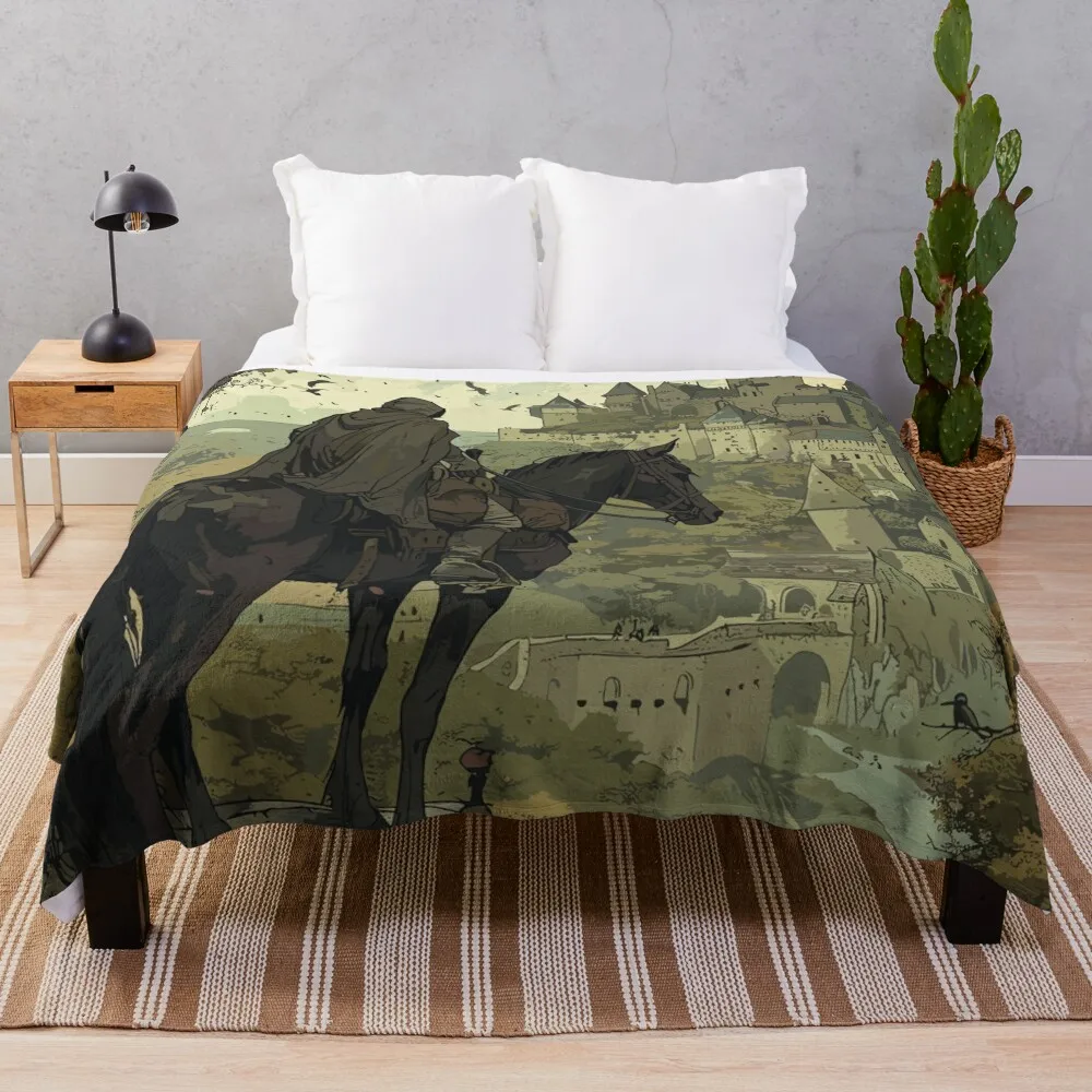 

Medievalcore Fantasy Throw Blanket Baby sofa bed Beautifuls Blankets