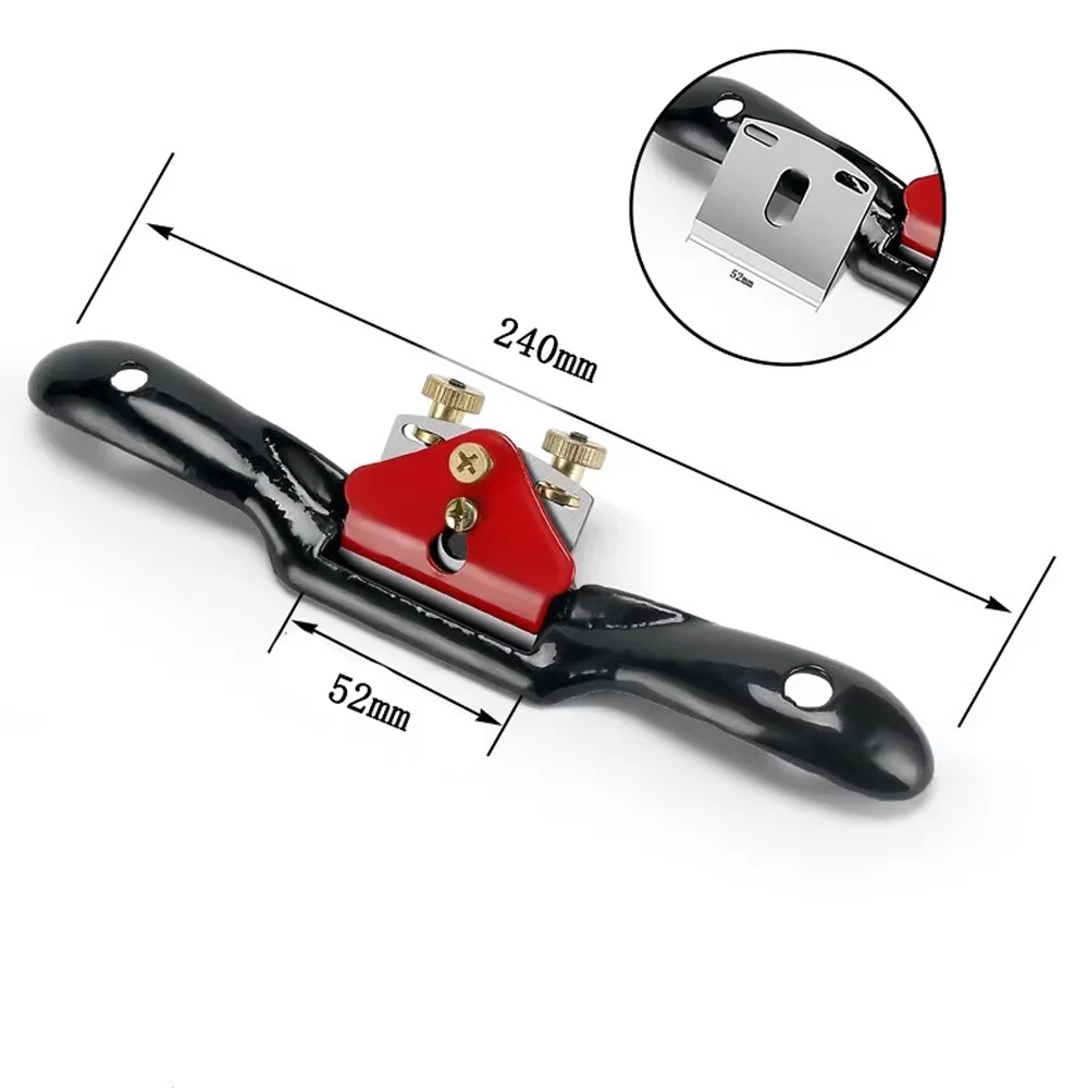 Red Black Wood Planer Set 9/10 Inch with 44mm/52mm Blades, Woodworking Edge Trimming Hand Tool