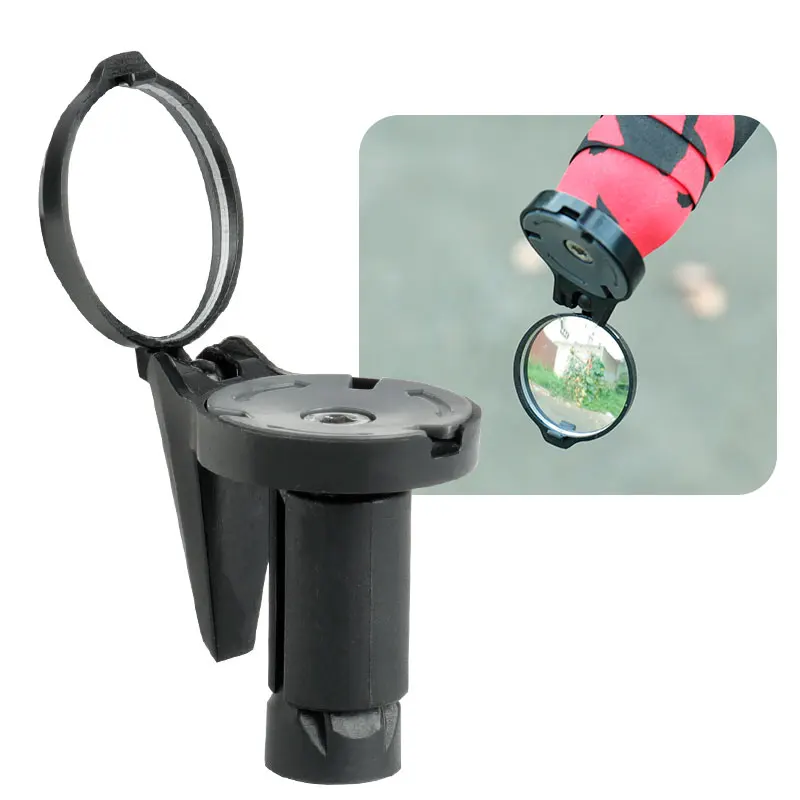 Bicycle Drop Bar Rear View Convex Mirror Handlebar Drop Bar Universal Left Right Mount Acrylic Convex Back Sight Reflector