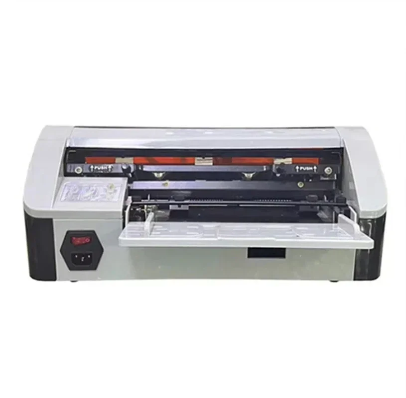 Small Table Top Semi-automatic Name Card Cutter A4 Size Electric ID Name Business Card Cutting Machine