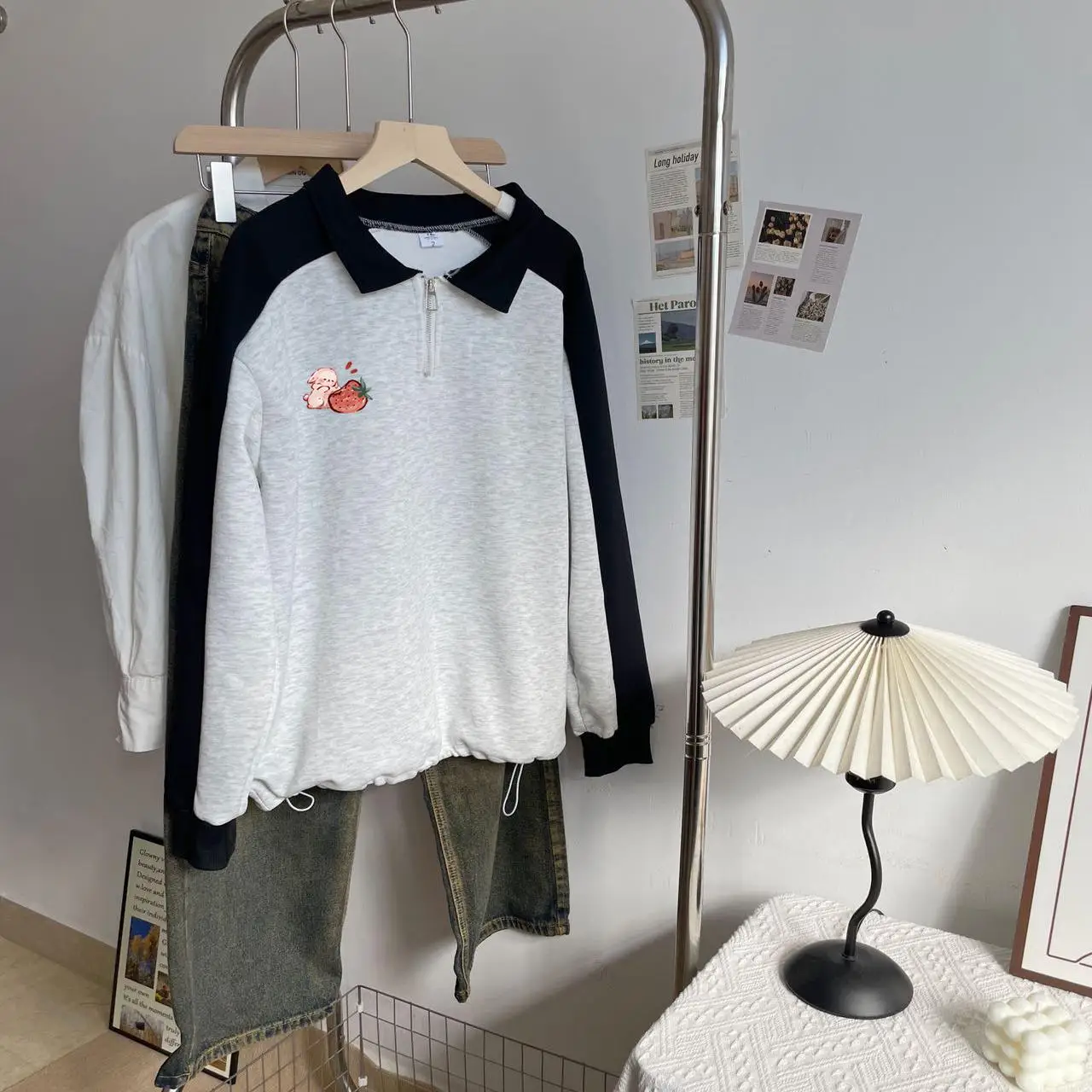 plus Size 300 Pounds Women's  Neck Splice Long Sleeve round Neck T-Shirt Loose Top Korean Style Spring Autumn Fashion