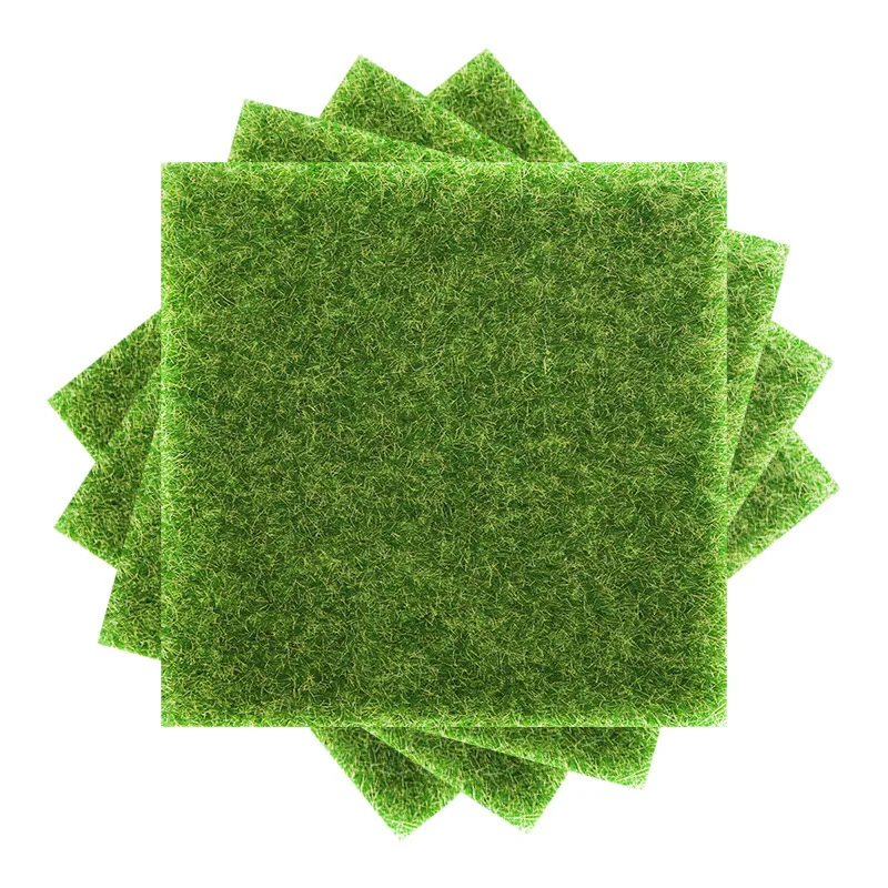 

1PC Artificial Grass Mat Simulation Moss Small DIY Home Garden Decorations Artificial Lawn Grass for Wedding Home Decoration