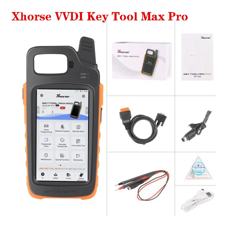 Xhorse VVDI Key Tools Max Pro Add Voltage and Leakage Current with Mini OBD Tool Functions Work with XP005 XP005L