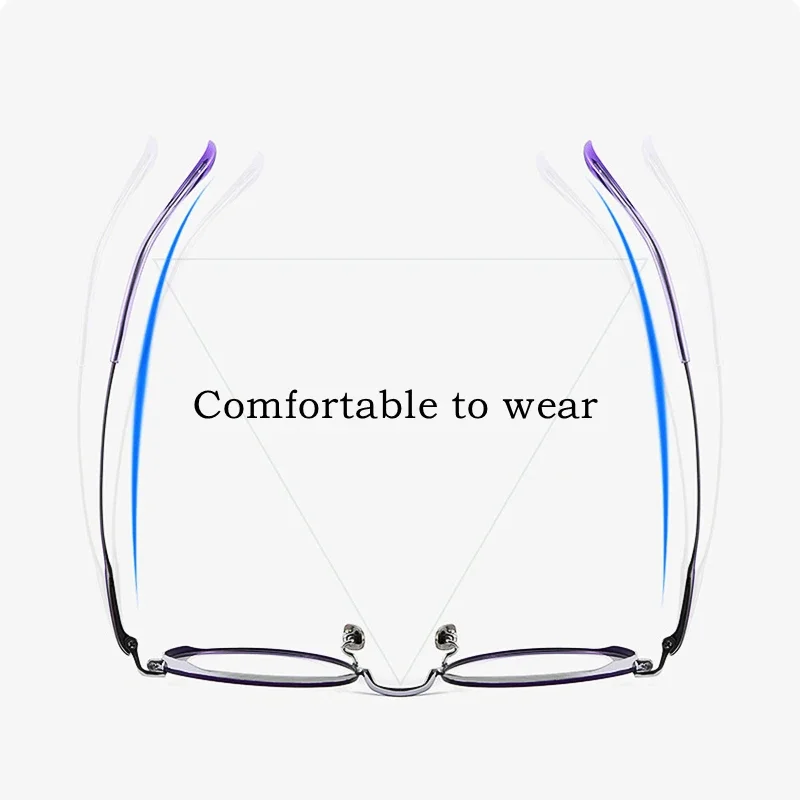 نظارات OLLYMURS الجديدة المريحة عالية الجودة من التيتانيوم النقي للرجال بإطار نظارات بصرية مستديرة كلاسيكية للنساء