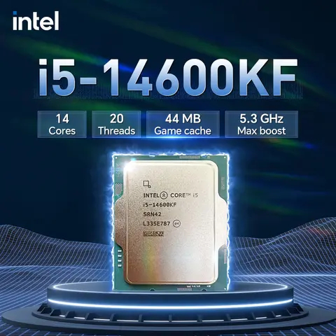 Intel Core i5 14600KF 3.5 GHz 14-Core 20-Thread(6-P-core 8-E-core) LGA 1700 125W without fan