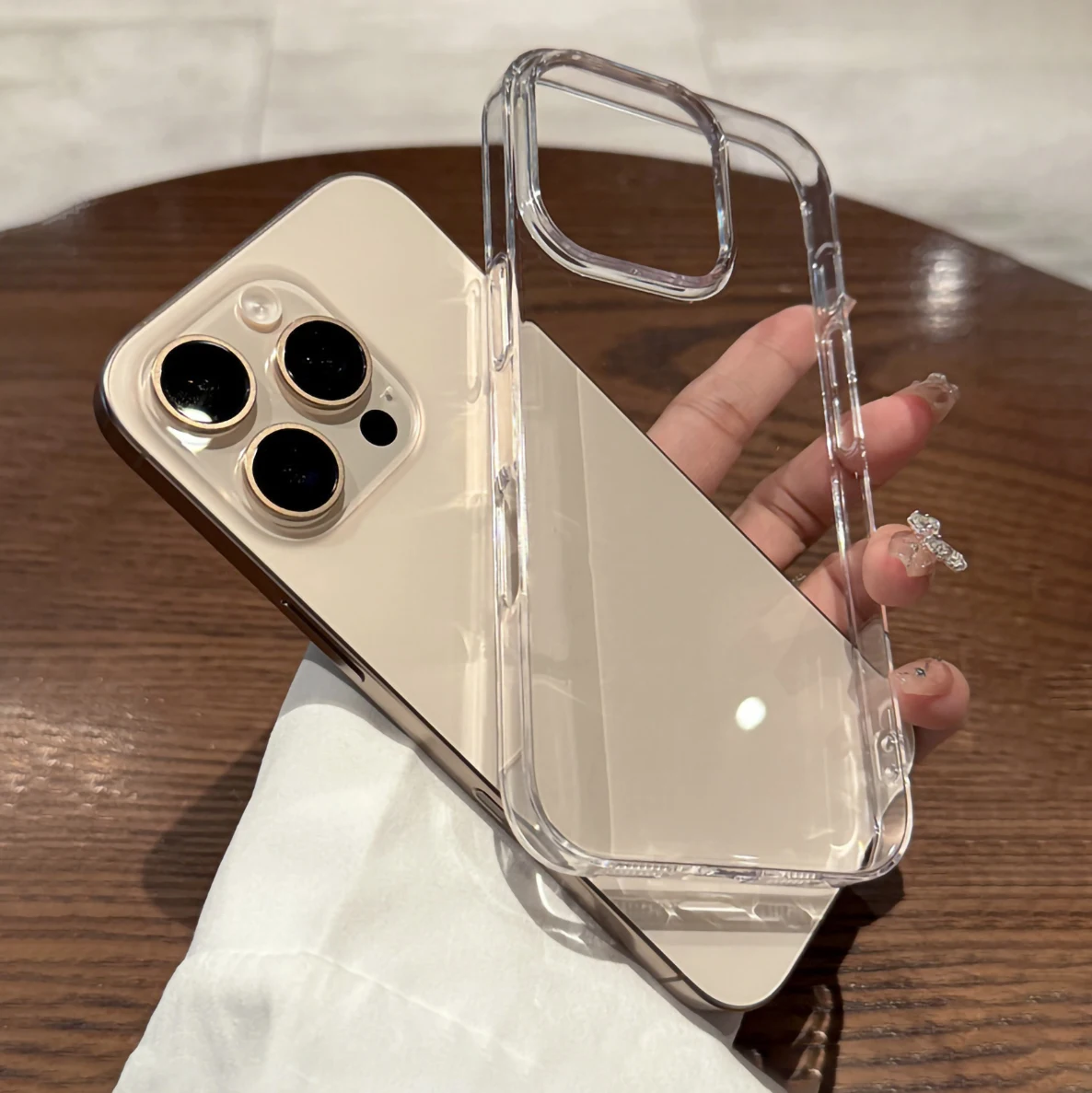 Klassische Transparente Weiche Hülle für iPhone 17 16 15 14 13 12 11 Pro Max Schutzhülle für Air 16e 17e 16 15 14 Plus Zubehör