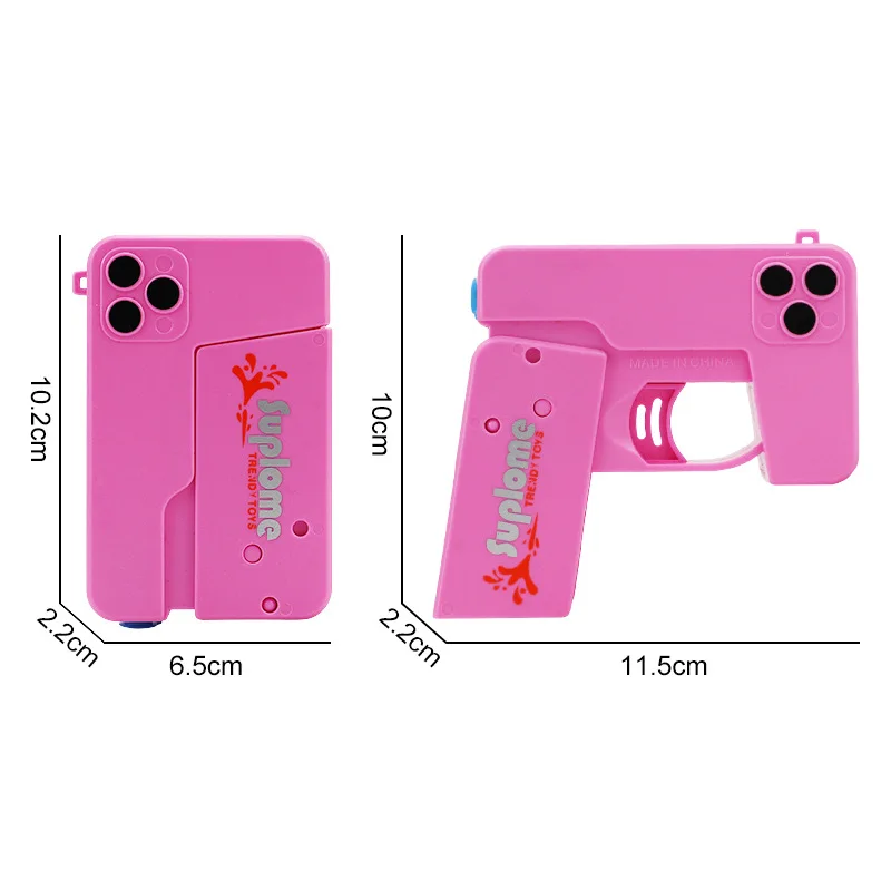 Water Gun Summer Outdoor Fold Phone Water Spray Guns Pull High Pressure Range Pools Beach Water Battle Fun Play Toys Children