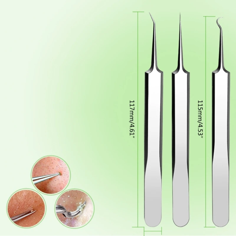 Professional Face Blackhead Remover Tweezers Stainless Steel Makeup Tool Dropship