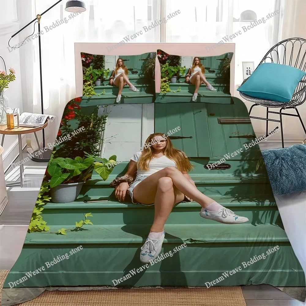

Singer L-Lana Del-Rey Duvet Cover Set Home Style Bedding Soft Laundry Cotton Bed Student Dormitory Gift