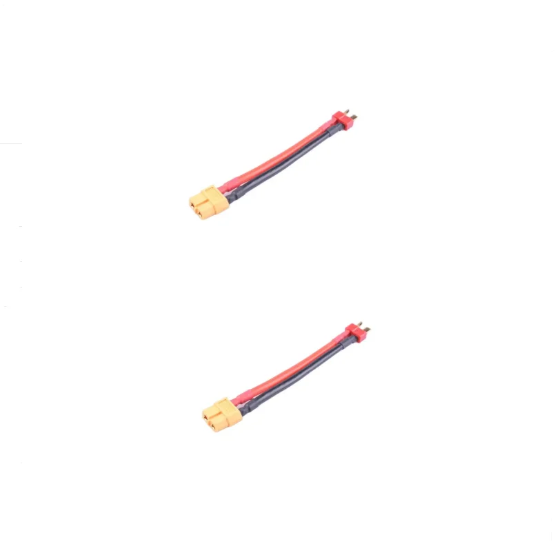 Connettore di conversione spina maschio da 2 pezzi XT60 femmina a T Dean con cavo in silicone da 12 AWG 100mm