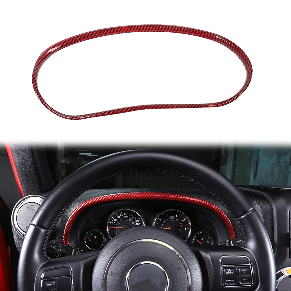 

Car Interior Dashboard Decoration Cover for Jeep Wrangler JK 2011-2017 2/4Door Instrument Panel Trim Ring Accessories Unlimited